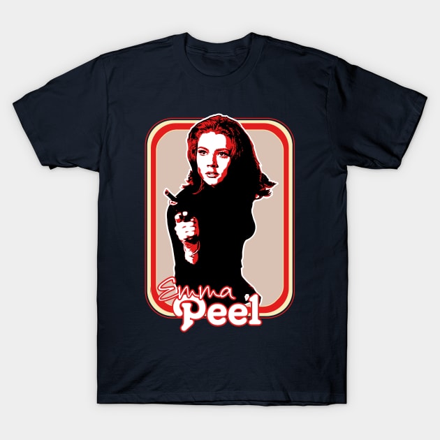 Emma Peel // Retro 60s Fan Art Design T-Shirt by DankFutura